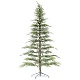 Pre-Lit 7.2 Ft Cypress Artificial Christmas Tree Sparse Christmas Tree, Green, 300 Led