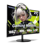 27 Inch Curved Gaming Monitor 180Hz 1Ms, Fhd 1920X1080P Computer Monitor,1800R Va Screen, 120% Srgb With Freesync, Low Motion Blur, Hdmi & Dp, Built-In Speakers