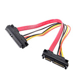 cablecc SATA III 3.0 7+15 22 Pin SATA Male to Female Data Power Extension Cabl