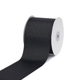 , 3" Inch Solid Grosgrain Ribbon, 25 Yards, Black, 25 Yd