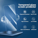 3-Pack Tempered Glass Screen Protector for Samsung Galaxy S24 Ultra Case Friendly
