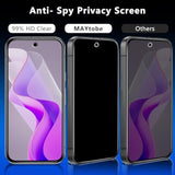 [2+2 Pack For Google Pixel 9A Privacy Screen Protector, Privacy Tempered Film With Camera Lens Protector For Pixel 9A, No Bubbles, Anti Scratch, Easy To Install