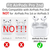 4 Pairs Anti Slip Kit Compatible With Airpods Pro 2, Silicone Sport Ear Hooks And 360° Rotation Adjustable Length Outdoor Earhooks Grip Ear Tips Wing Buds Holder For Airpod Pro 2Nd - 4X1