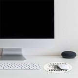 Just A Girl Who Loves Hippos Mouse Pad 7.9 X 7.9 Inch,Cute Cartoon Wild Animal Hippo Non-Slip Rubber Base Mousepads For Home Office College Dorm Desk Decor,Gifts For Hippo Lovers Girls