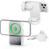 3 In 1 Wireless Charging Station With Real-Time Power And Time Display, Foldable Charging Stand, Compatible With Iphone 17/Air/16/15/14/13/, Apple Watch Series 11/Se3/ Ultra 3, Airpods Pro 3