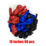 Red Black Blue Balloons,120 Pcs Latex Balloons,Birthday Wedding Baby Shower Party Decoration