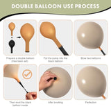 Neutral Beige & White Balloon Garland Kit for Baby Shower, Gender Reveal, Party