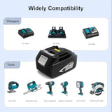 2 Pack 6.0Ah Lithium-Ion Replacement Batteries Compatible With Makita 18V Battery Bl1860B Bl1850B Bl1840B Bl1830B Bl1815B Lxt400