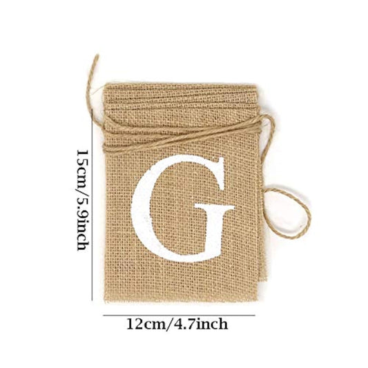 " Gifts Sign Gifts Bunting Banner Vintage Burlap Banner For Wedding Party, Bridal Shower, Baby Shower, Bachelorette Party, Birthday Party,Etc (White)"