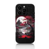 For Iphone 16 Pro Case Anime Compatible With Magsafe, Silicone Black Cute Japanese Anime Design Magnetic Shock Proof Heavy-Duty Protection Phone Case For Men Boys Women Girls