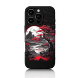 For Iphone 16 Pro Case Anime Compatible With Magsafe, Silicone Black Cute Japanese Anime Design Magnetic Shock Proof Heavy-Duty Protection Phone Case For Men Boys Women Girls