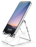 Cell Phone Stand, Desk Accessories - Clear Office Cell Phone Holder, Acrylic Phone Stand, Desktop, Acrylic Office Desk Accessories, Office Decor, Suitable For Iphone, 4-8'' Phone