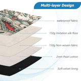 Japanese Dragon Laptop Sleeve Case Durable Waterproof Computer Bag For 13-14 Inch Notebook