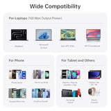 2025 Latest Charging Station, 260W Usb C Charger Block, Gan Iii 8-Port Fast Type C Charging Hub, 100W Laptop Power Adapter For Macbook Pro/Air, Dell Xps, Steam Deck, Ipad Pro, Iphone 16/15, Galaxy S25