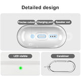 For Airpods 4 Protective Case, Soft Tpu Airpods 4Th Generation Protective Case, Transparent With Cleaning Kit, With Keychain, For Apple Airpods 4 Gen, Unisex -White