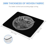 Viking Warrior Mouse Pad Portable Non-Slip Base Mousepad For Computer Laptop Office Home And Travel