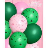 Pink and Green Witch Latex Balloons 24pk 12" for Kids Birthday and Party Decor
