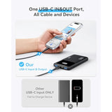 Portable Charger, Slimmest Fast Charging 10000Mah Usb C In/Out Power Bank, 22.5W Pd3.0 Qc4+ Battery Pack, Portable Phone Charger For Iphone 16 15 14 13 12 Pro Samsung S22 S21 Google Airpods Ipad