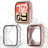 2 Pack Waterproof Case with Screen Protector for Watch Series 11 Series 10 42mm, 2 in 1 Full Coverage Protective Face Cover & Back Bumper for