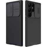 Samsung Galaxy S22 Ultra Polycarbonate Protective Case with Camera Cover - Black