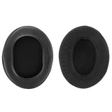 Geekria Comfort Extra Thick Mesh Fabric Replacement Ear Pads Compatible with ATH M50X, M50XBT, M60X, M50XBT2, M50, M40X, M30, M20, M10 Headphones, Ear Cushions (Black)