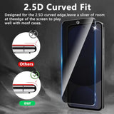 3 Pack Privacy Screen Protector Designed For Samsung Galaxy S24 Fe,Full Coverage Anti-Spy Tempered Glass Film,9H Hardness,Anti-Fingerprint,Bubble Free,Easy To Install