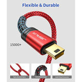 Mini B To Usb C Cable 10Ft, Usb C To Mini Usb Cable Charging Cord For Gopro Hero 3+, Ps3 Controller, Mp3 Player, Dash Cam, Digital Camera, Gps Receiver, Pdas And More Devices