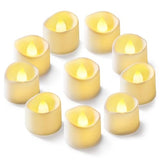 12Pcs Flickering Flameless Candle Battery Operated, 200+Hours Fake Electric LED Tea Lights for Votive, Centerpiece Table Decorations, Wedding, Aniversary, Halloween, Christmas