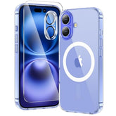 3 In 1 For Iphone 16 Case Clear With Magsafe, Not Yellowing, Screen Protector*1 Camera Lens Protector*1, Military-Grade Protection For Iphone 16 Phone Case 6.1 Inch Clear