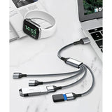 Usb Splitter Y Cable 1Ft,1 Male To 4 Female Usb-A Expander Hub,Multi Usb Port