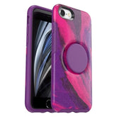 OtterBox + Pop Symmetry Series Case for iPhone SE (3rd & 2nd gen) & iPhone 8/7 (Only - Not Plus) - Non-Retail Packaging - Berry Flow