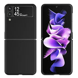Case For Samsung Galaxy Z Flip 3 5G 2021, Slim Fit Matte Pc Cover Phone Case For Galaxy Z Flip3 - Black