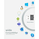 Mouse Jiggler Undetectable,Mouse Mover Device Has Two Swing Modes Jiggle And M