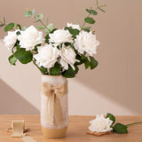 2" X21Yd Chiffon Ribbon For Flower Bouquet, Sand & Nude Fabric Ribbon For Gift Wrapping, Handmade Frayed Ribbon For Wedding/Christmas Decorations