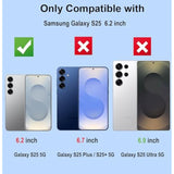 2 Pack Anti Blue Light Tempered Glass Screen Protector For Samsung Galaxy S25. Eye Protection Tempered Glass Film,No Bubbles,9H, Hd, Blue Light Blocking Film For Galaxy S25 6.2”