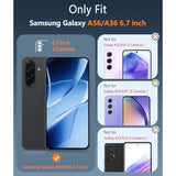 For Samsung Galaxy A56-5G Case: For Galaxy A36 5G Phone Case Military Grade Rugged Drop Protection Anti Yellowing Cell Cover - Shockproof Protective Transparent Cases(Clear)