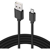 Black Garmin Compatible Replacement - Micro Usb Cable – Connects With Pc - Helps To Update And Transfer Data – Plug And Play - 6 Ft. Long Wire. Garmin Part Number: 010-11478-01