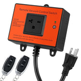 Automatic Remote Vacuum Switch, 220V Wireless Remote Control Dust Collector Starter Outlet Switch (Battery Included)