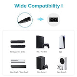 6Ft 2-Prong Power Cord 2 Slot Ac Adapter Cord For Hp Dell Samsung Sony Asus Acer Toshiba Laptop Charger Led Lcd Monitor Tv Epson Lexmark Printer Ps3 Slim Ps4 Ps5 Xbox