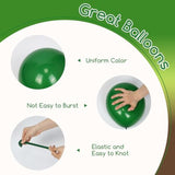 60 Pcs Jungle Theme Balloons Green, Brown & Lime for Baby Showers & Birthdays