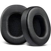 Replacement Earpads For Mpow H7 Bluetooth Headphones, Ear Pads Cushions With Soft Protein Leather, High-Density Memory Foam - Black