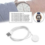 Magnetic Smart Watch Charger For 1 2 3, Fast Charging Smartwatch Charging Cable Dock,Smart Watch Charger Charging Cable Dock For 1 2 3 (White)