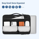 MOSISO 360 Protective Laptop Case 15.6 inch, 15-16 inch Laptop Sleeve Compatible with MacBook Pro 16, HP Acer Dell Lenovo ASUS Notebook, Parallelogram Quilted Bag with Raised&Horizontal Pockets, Black