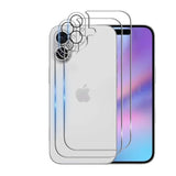 Screen Protector Compatible With Iphone 16, 2 Pcs Back Protector + 2 Pcs Camera Lens Protector, Ultra Hd Glass, Anti-Scratch, Easy Installation