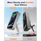 3 In 1 Charging Station Compatible With Magsafe Charger Wireless Charger Stand For Iphone 16 15 14 13 12 Series Wireless Charging Station For Airpods Wireless Charging Stand For Iwatch Series