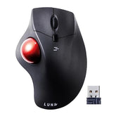 2.4G Wireless Ergonomic Trackball Mouse, Optical Rollerball Mice, Programmable Silent Buttons, 40Mm Trackball, 600/800/1200/1600 Adjustable Dpi, Compatible With Macbook, Laptop, Windows, Macos