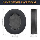 Cooling Gel Earpads Replacement For Krk Kns6400/Kns6402/Kns8400/Kns 8402 Headphones, Ear Pads Cushions With Durable Ice Silk Fabric, Comfort Noise Isolation Foam - Black