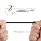 Usb Type C Pd Pigtail Cable Charge Bare Wire Data Transmission Extension Power