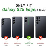 Compatible With Samsung Galaxy S25 Edge Wallet Case With Rfid Blocking Credit Card Holder,Flip Book Pu Leather Protective Cover Women Men For Samsung S25 Edge Case Light Brown