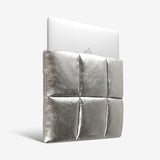 Puffy Laptop Sleeve 13 Inch 14 Inch, Puffer Laptop Carrying Case, Pillow Case Compatible With Macbook Air M4 2025 M3 M2 M1, Macbook Pro M4 Pro/Max, Silver